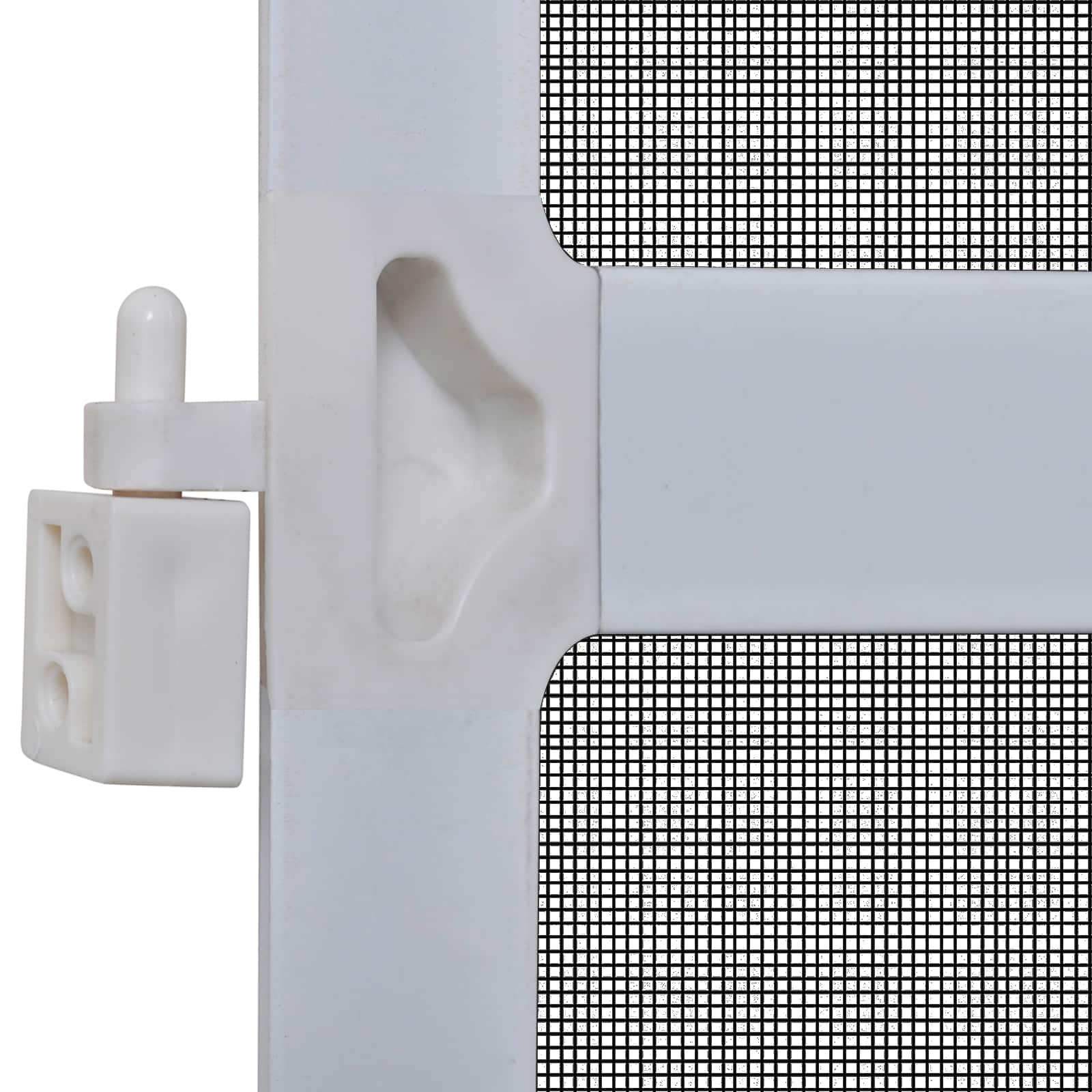 Hinged Insect Screen Manual White and Black 120 x 240 cm