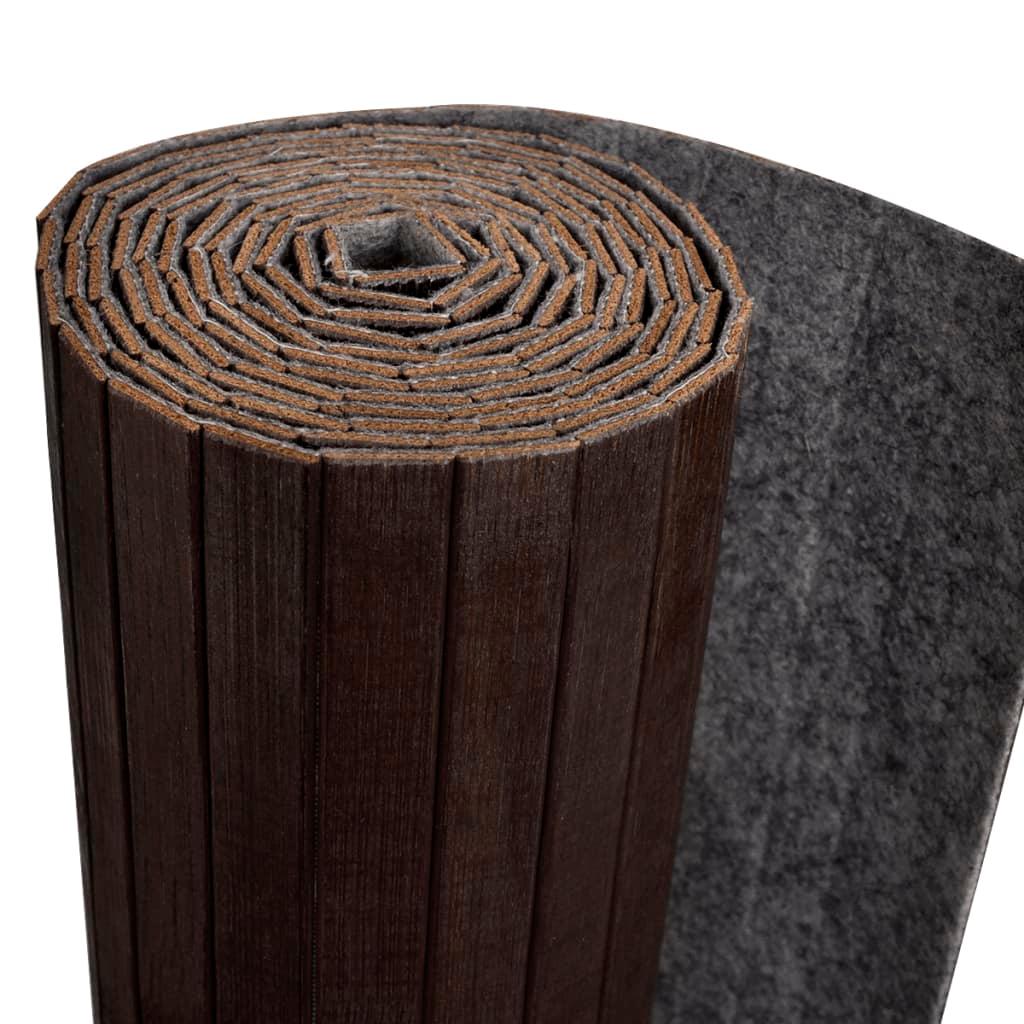 Room Divider Bamboo Dark Brown 250x165 cm