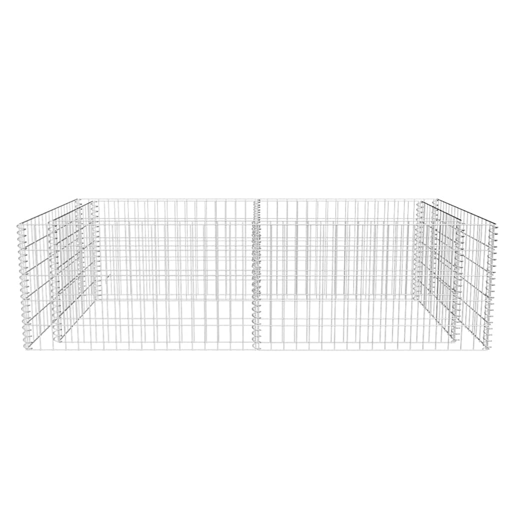 Gabion Planter Galvanised Steel 180x90x50 cm