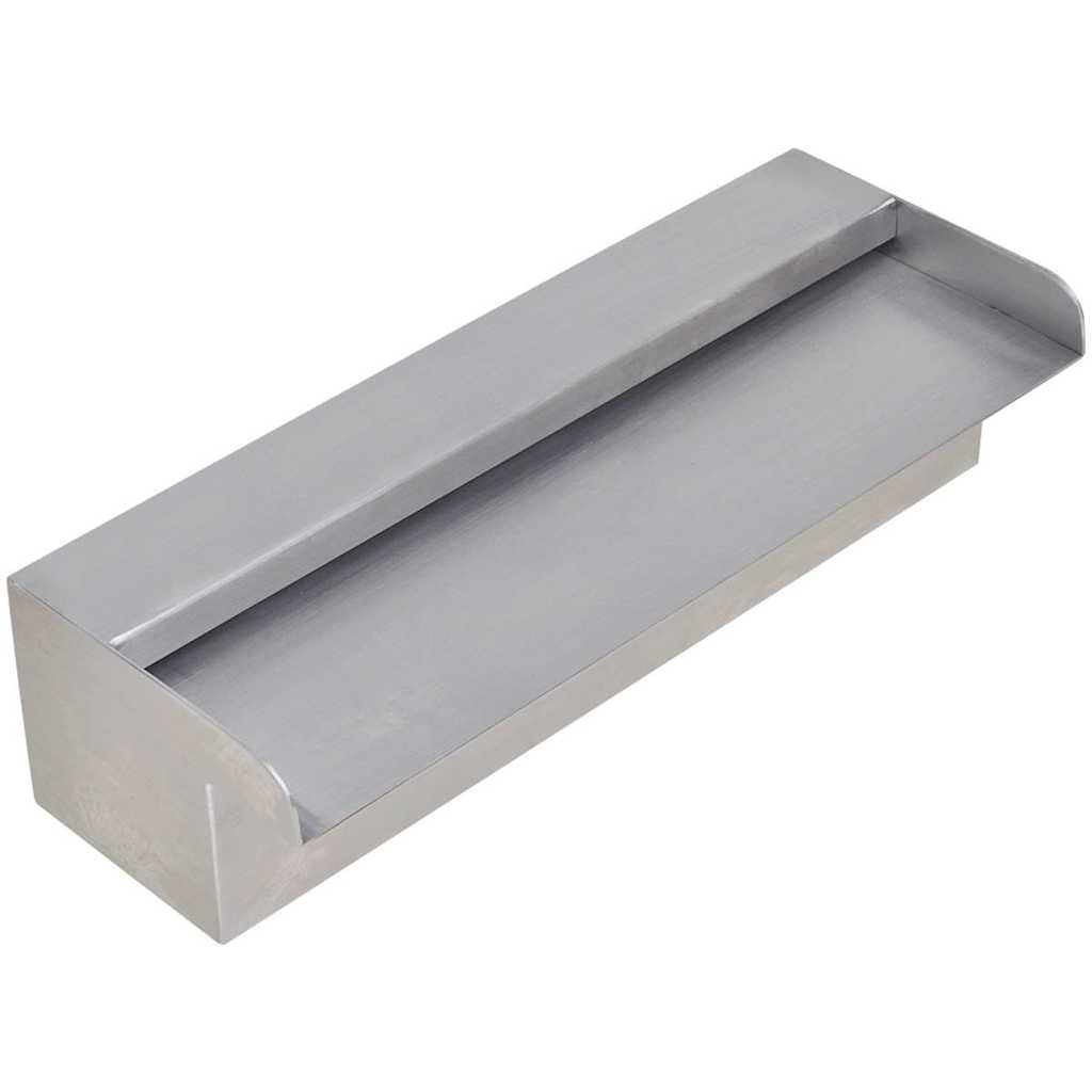 Rectangular Waterfall Pool Fountain Stainless Steel 30 cm