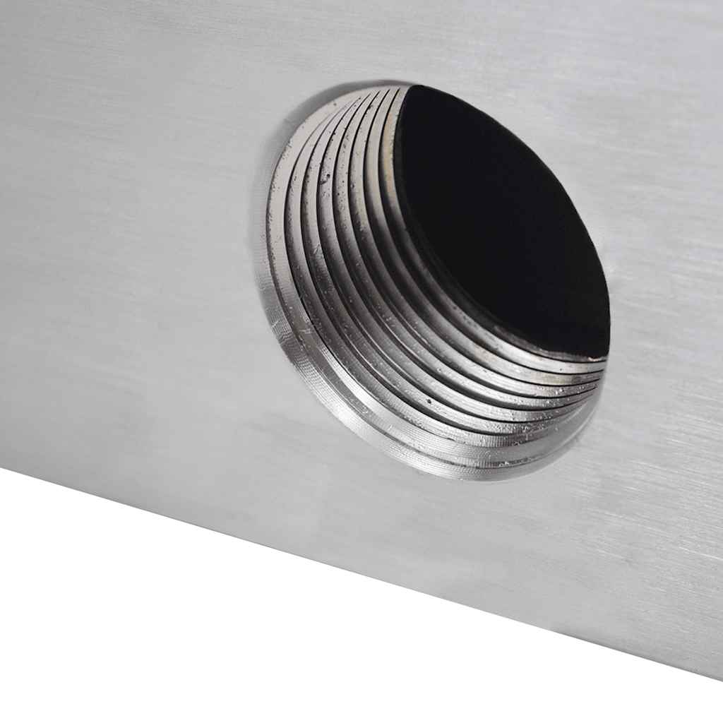 Rectangular Waterfall Pool Fountain Stainless Steel 30 cm