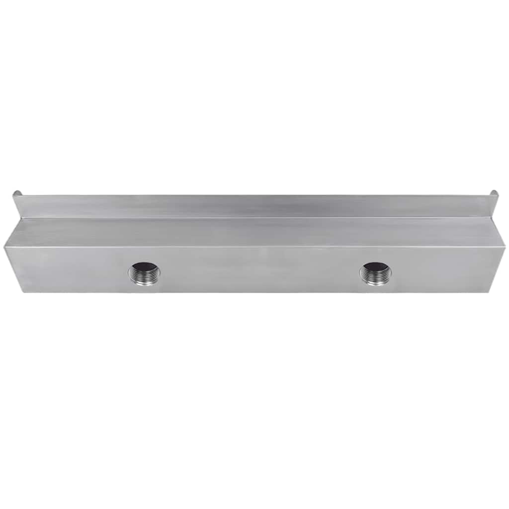Rectangular Waterfall Pool Fountain Stainless Steel 60 cm