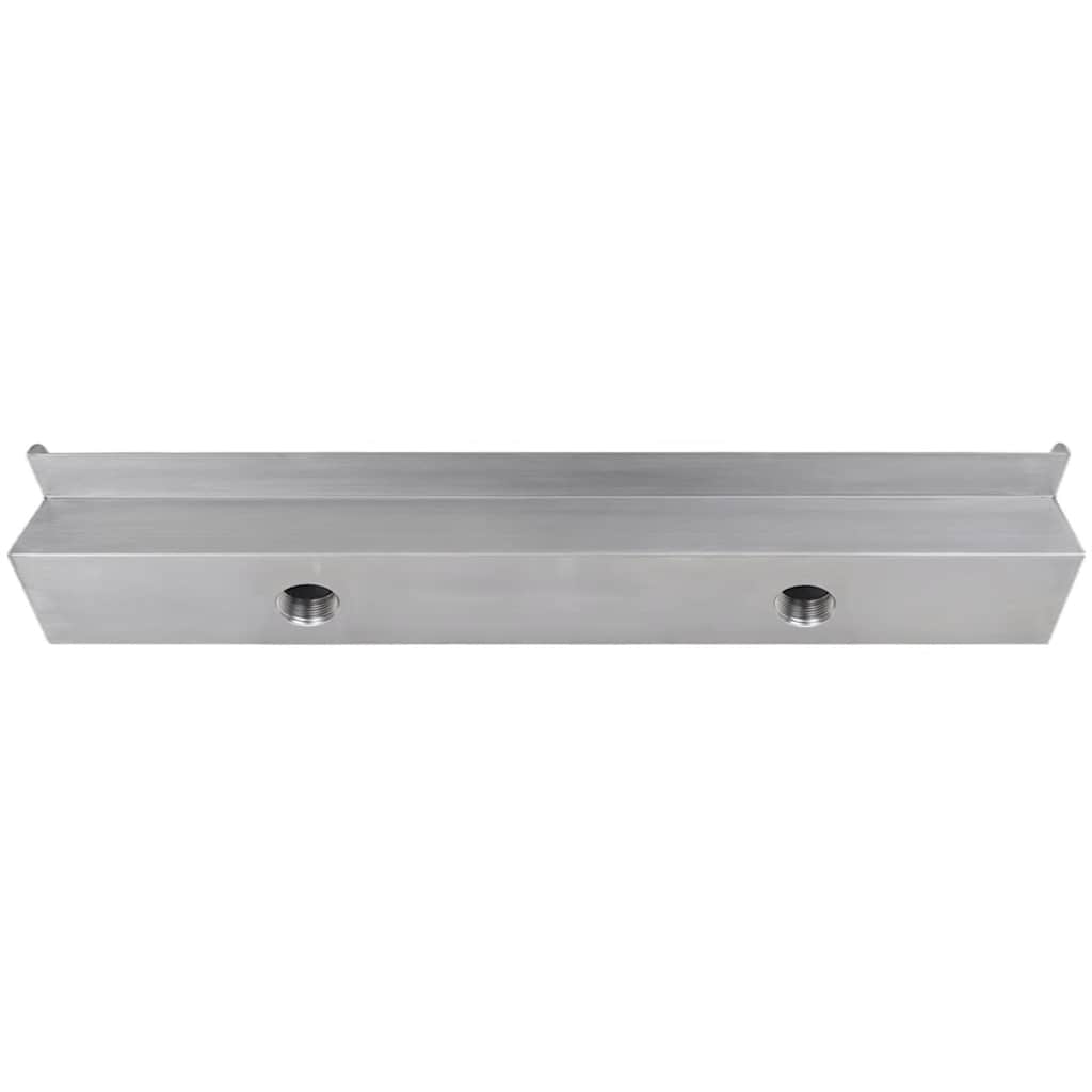 Rectangular Waterfall Pool Fountain Stainless Steel 90 cm