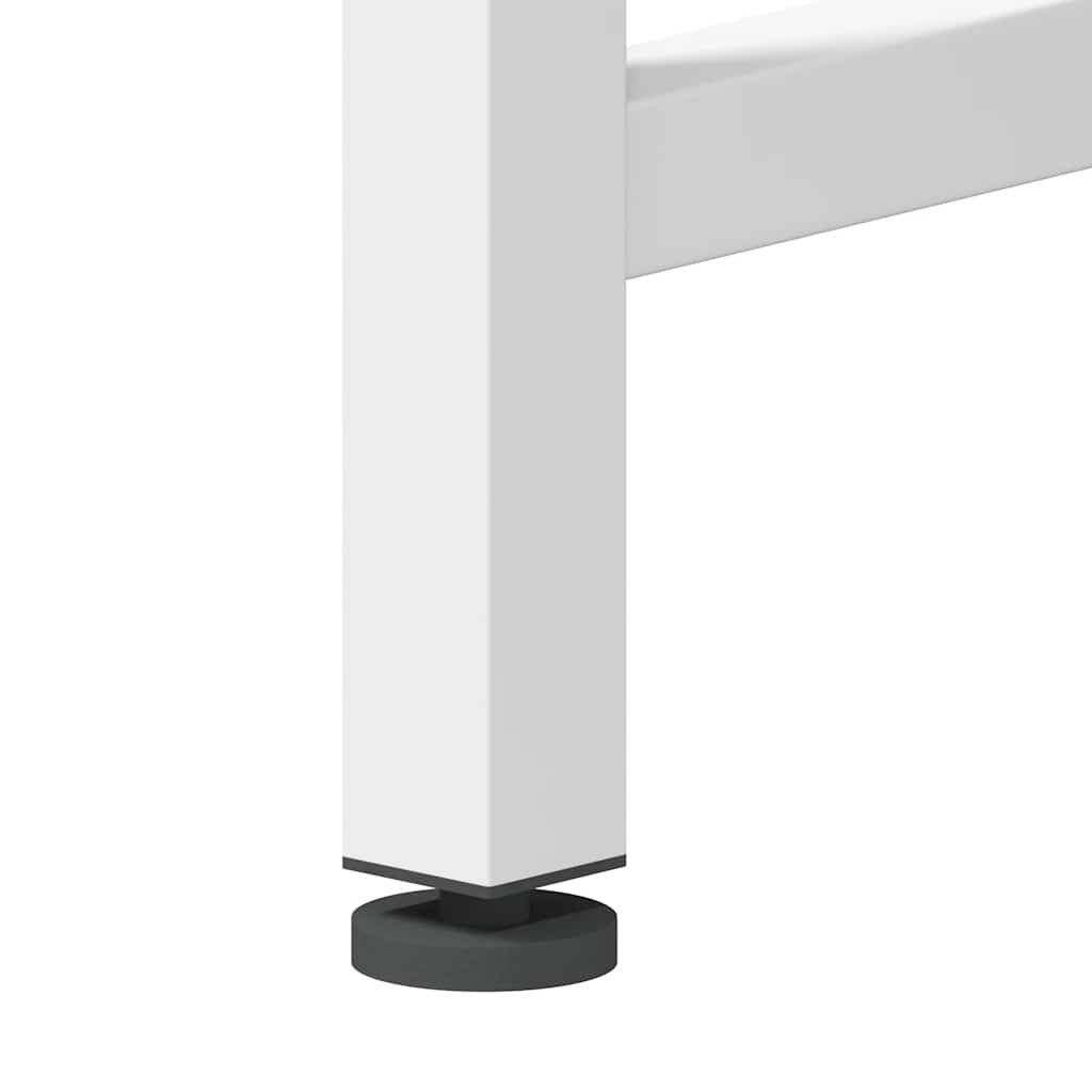 Washing Machine Pedestal with Pull-Out Shelf White