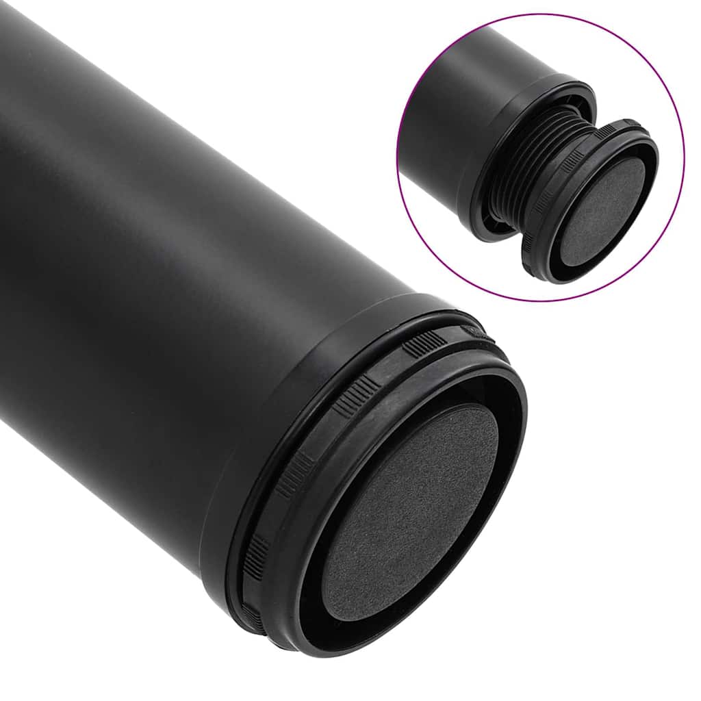 Adjustable Table Legs 4 pcs Black 1100 mm