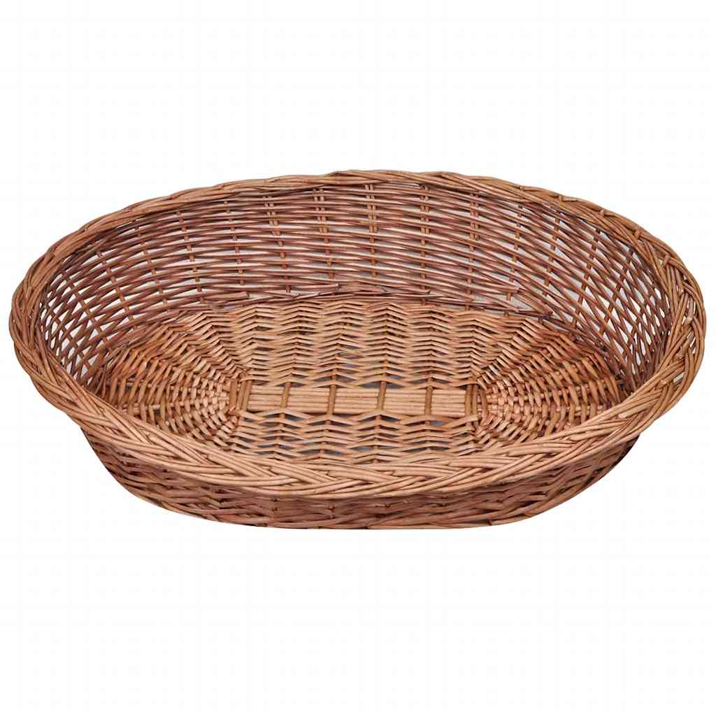 Willow Dog Basket/Pet Bed Natural 90 cm