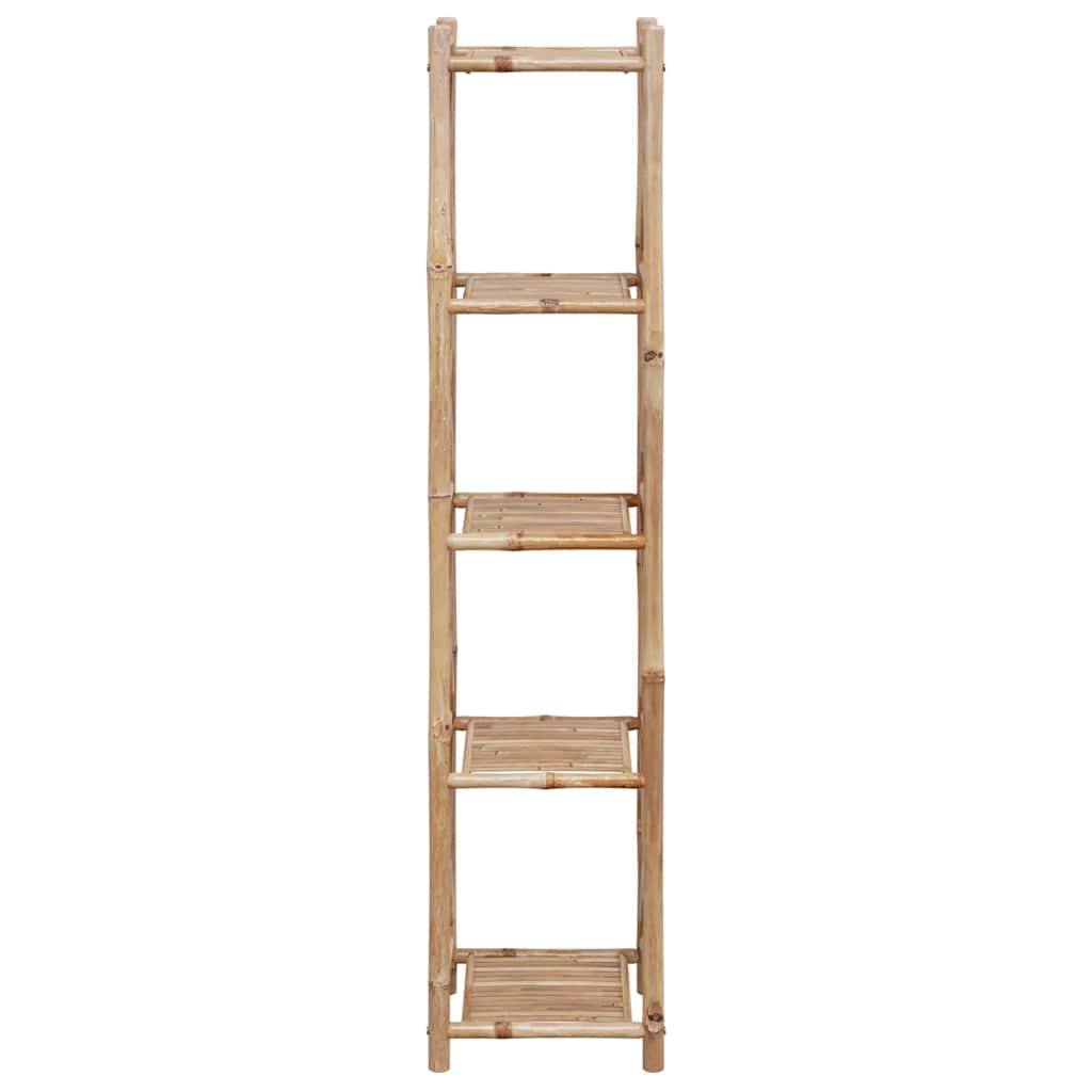 5-Tier Square Bamboo Shelf