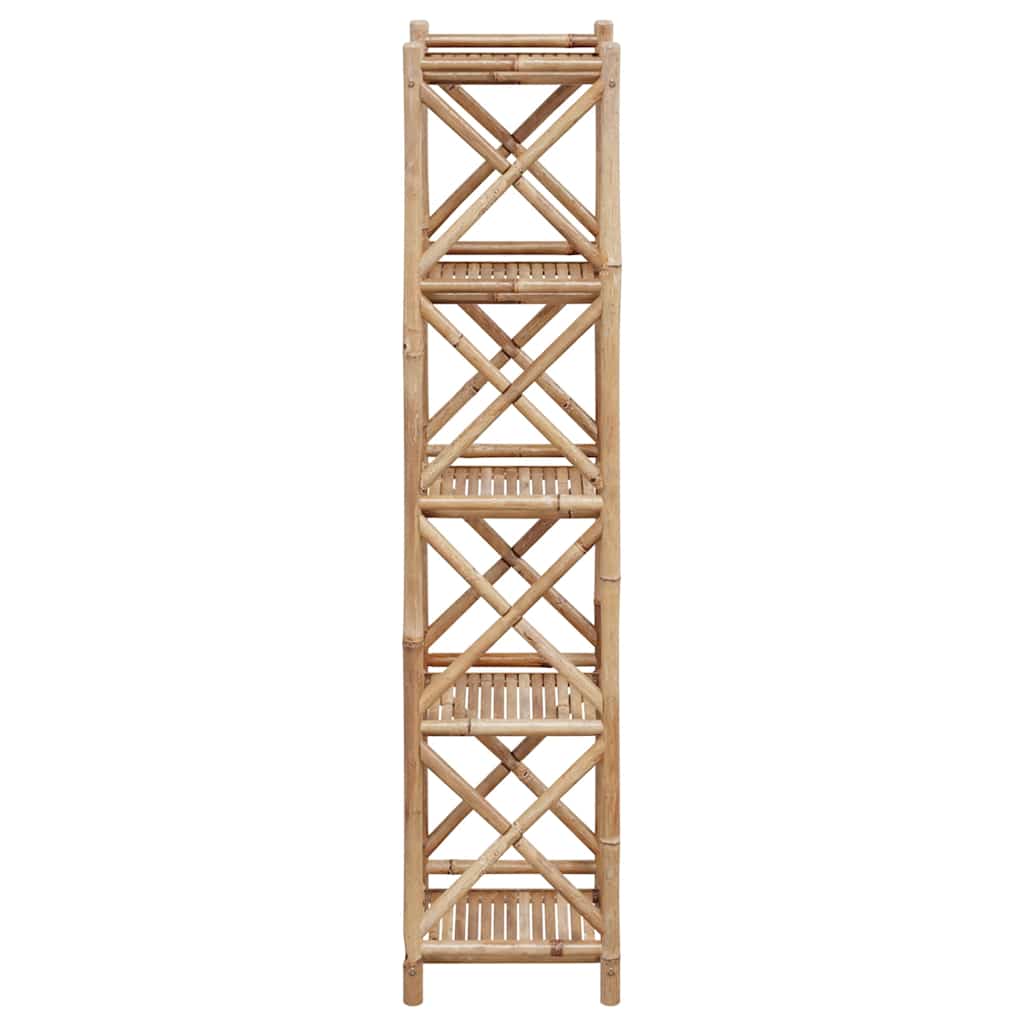 5-Tier Square Bamboo Shelf