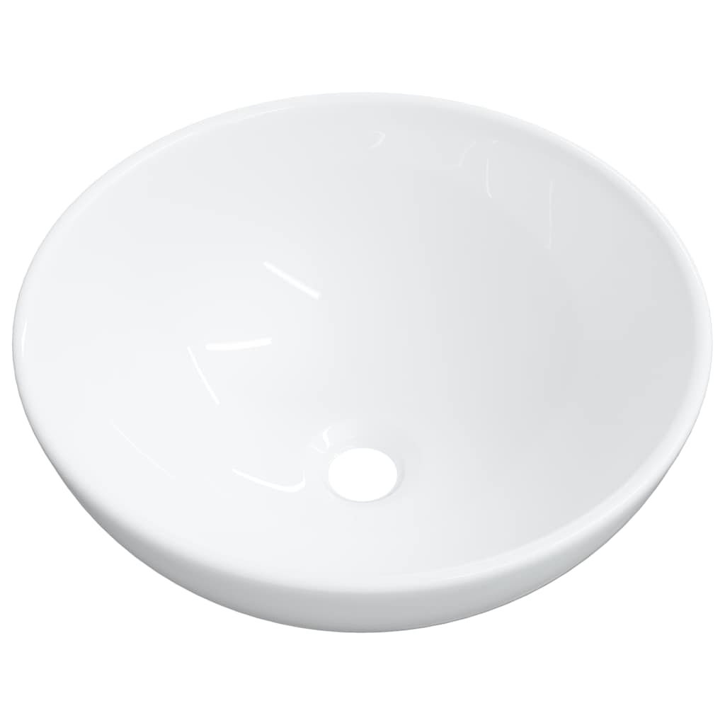 Wash Basin White 28x28x10 cm Ceramic
