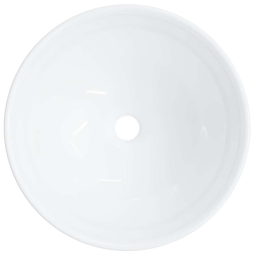 Wash Basin White 28x28x10 cm Ceramic
