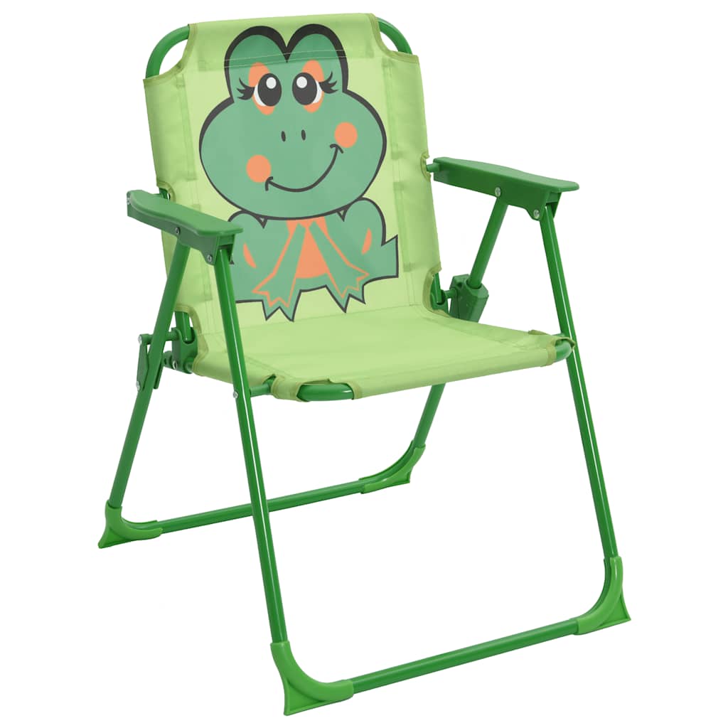 3 Piece Kids'Garden Bistro Set with Parasol Green