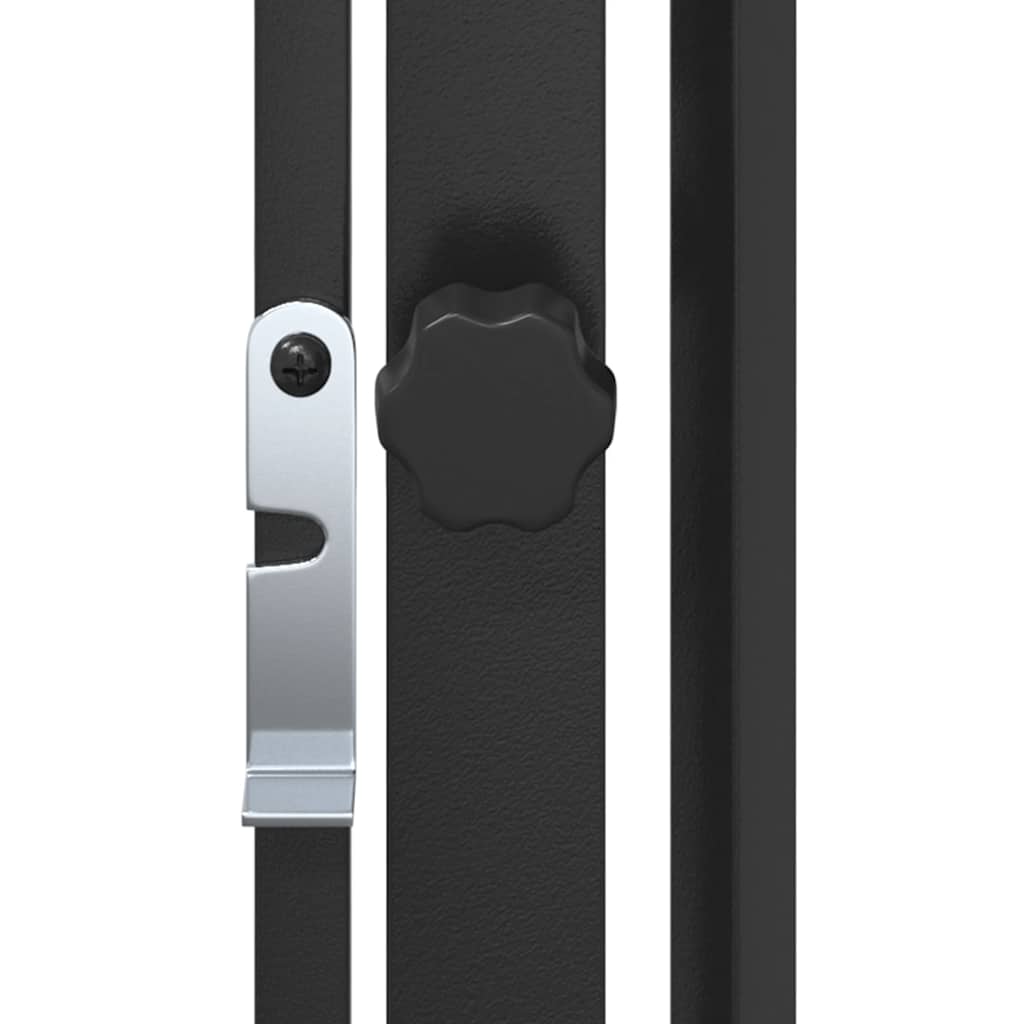 Pet Fireplace Fence Steel Black