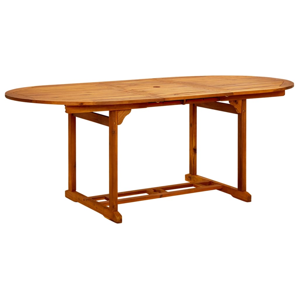 Garden Table (150-200)x100x75 cm Solid Wood Acacia