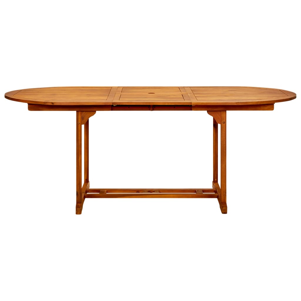 Garden Table (150-200)x100x75 cm Solid Wood Acacia