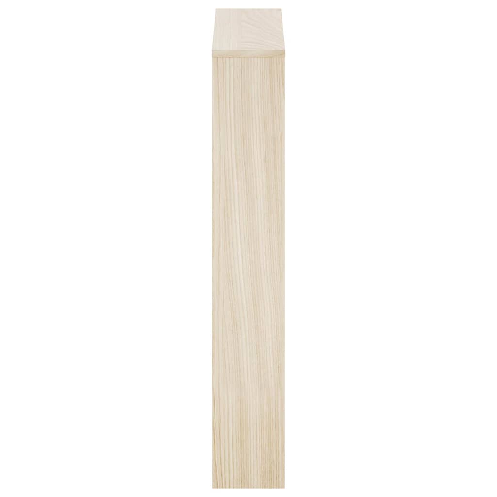 Shoe Cabinet 3-Layer Mirror Oak 63x17x102.5 cm