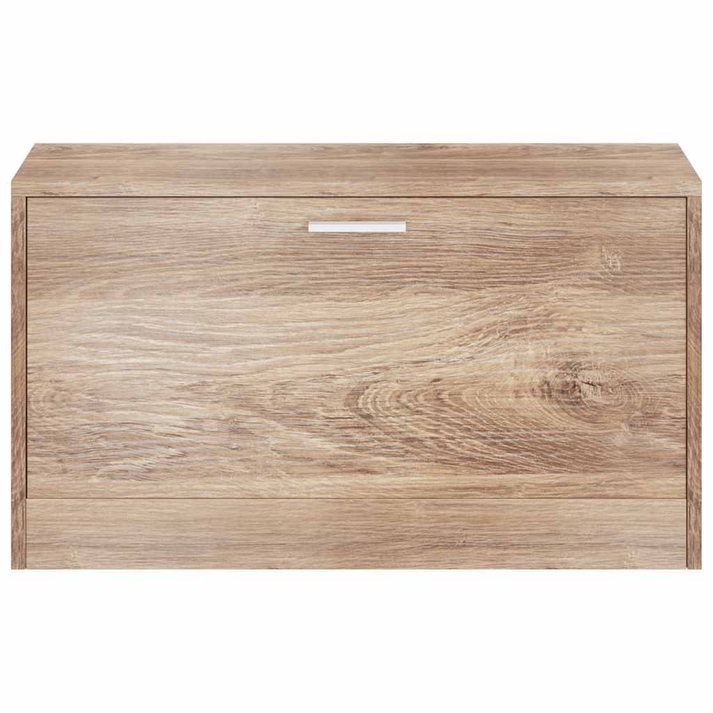 Shoe Storage Bench Oak 80x24x45 cm