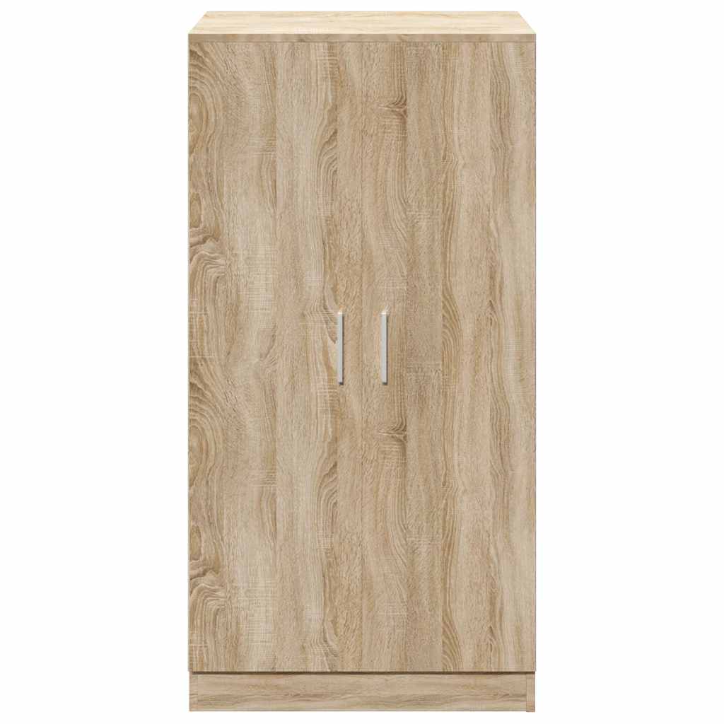 Shoe Cabinet 7 Shelves Oak