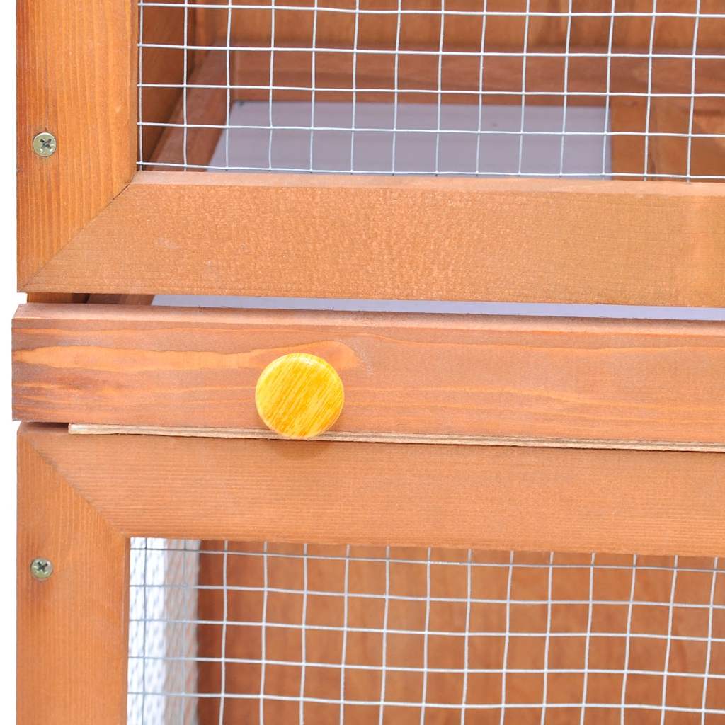 Outdoor Rabbit Hutch Small Pet Cage 1 Door Wood