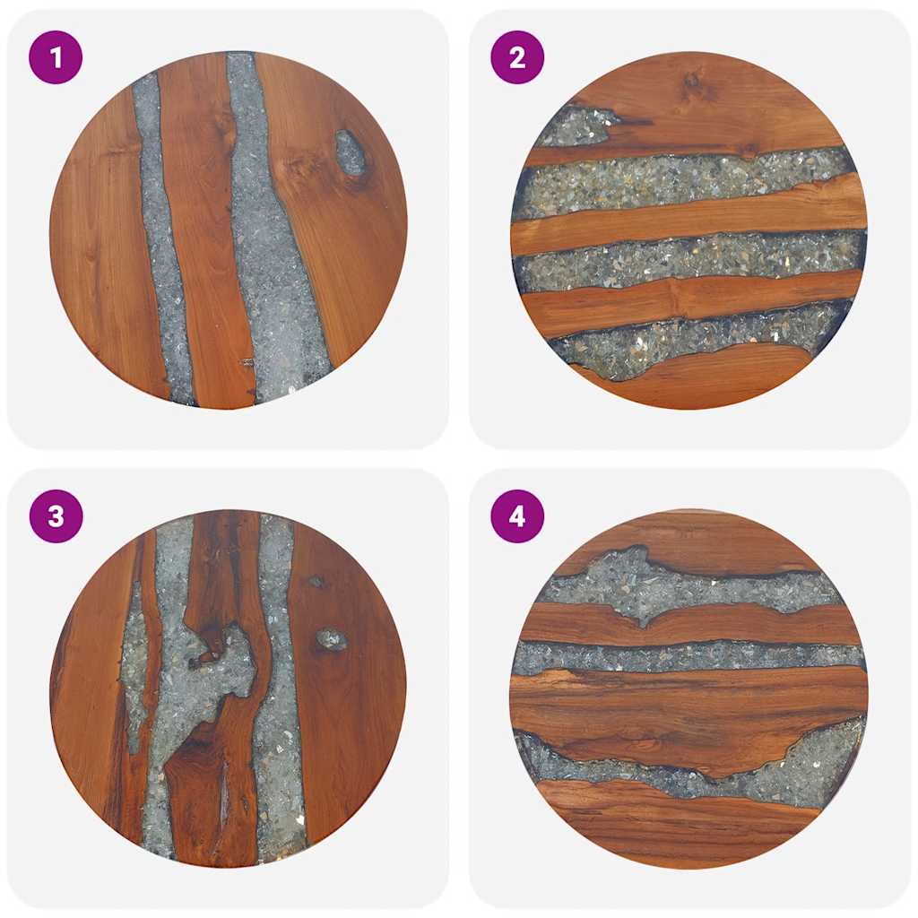 Coffee Table Teak Resin 60 cm