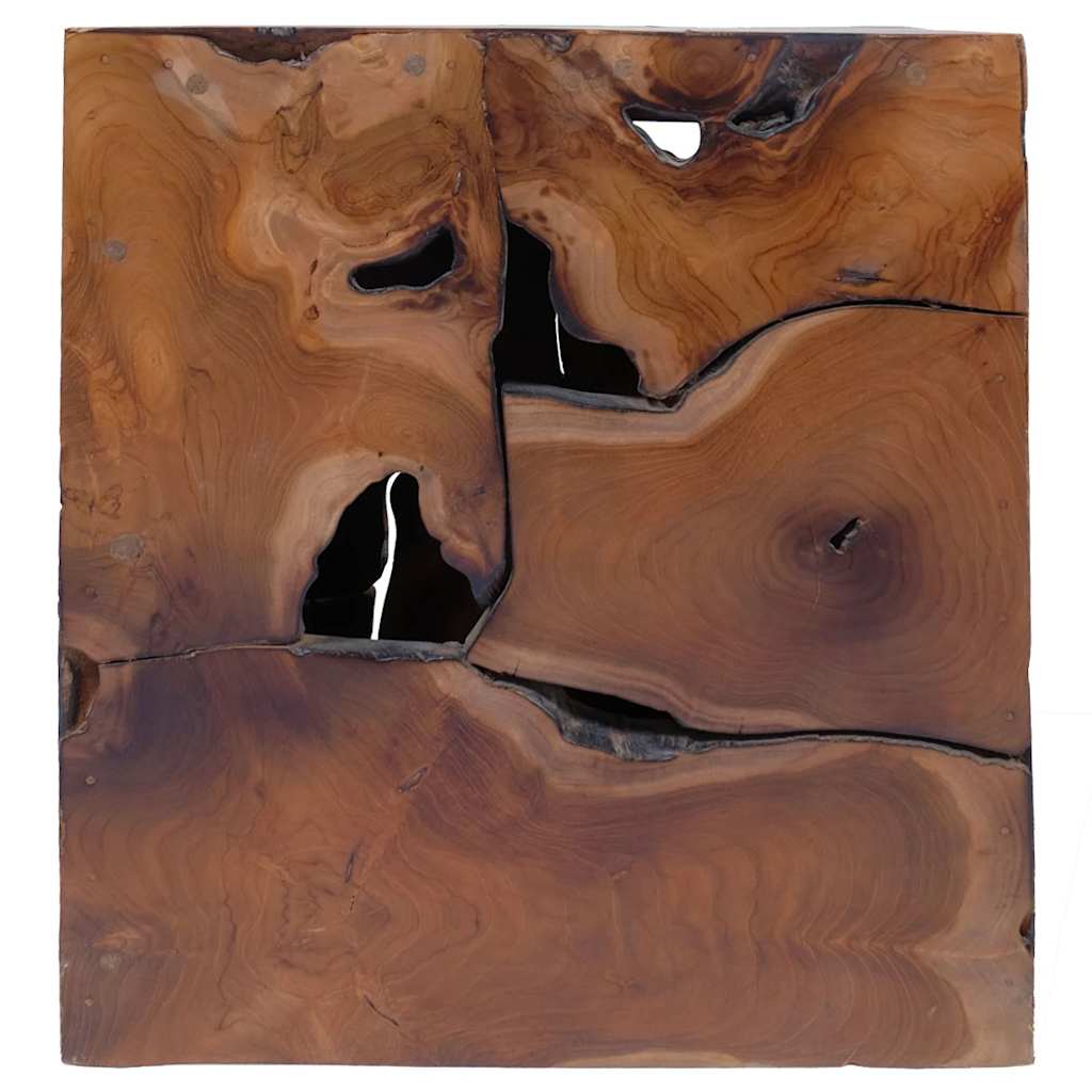 Stool Brown 40x40x45 cm Solid Teak Wood