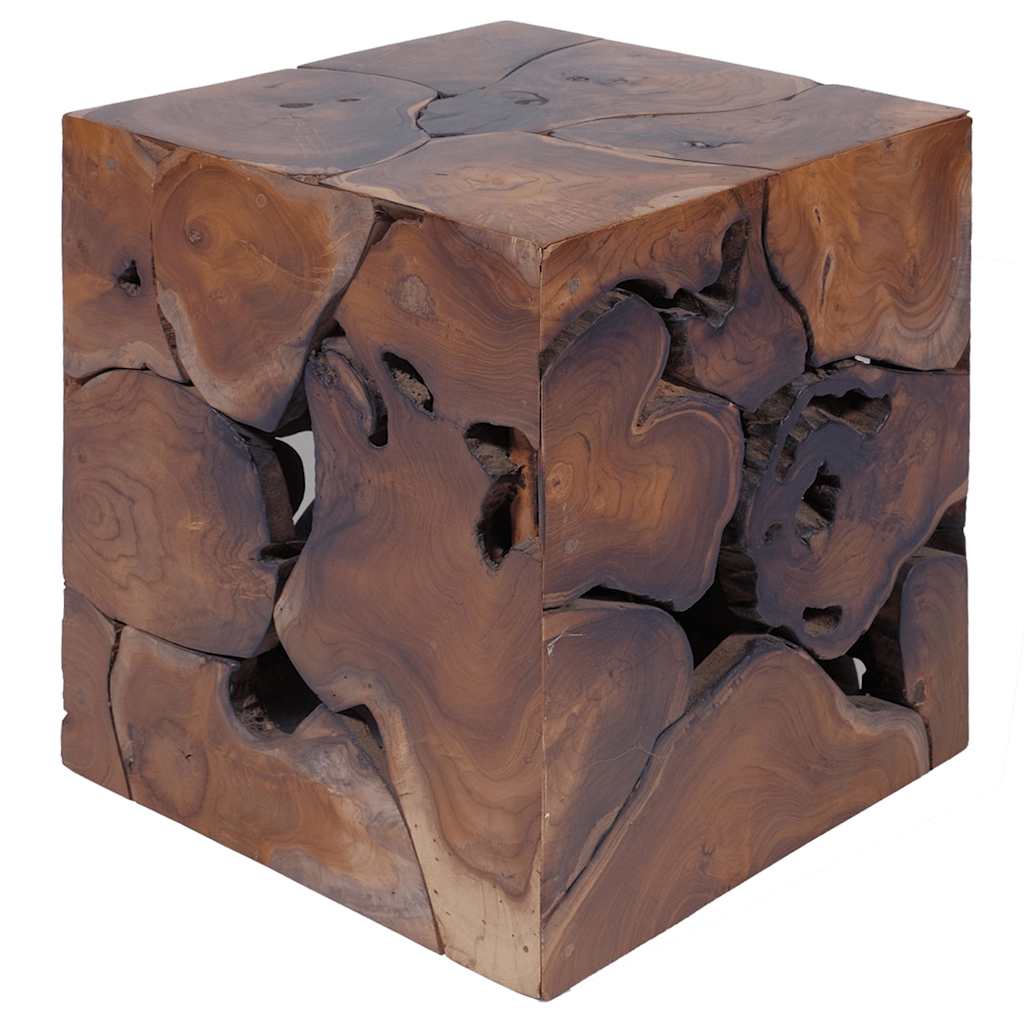Stool Brown 40x40x45 cm Solid Teak Wood