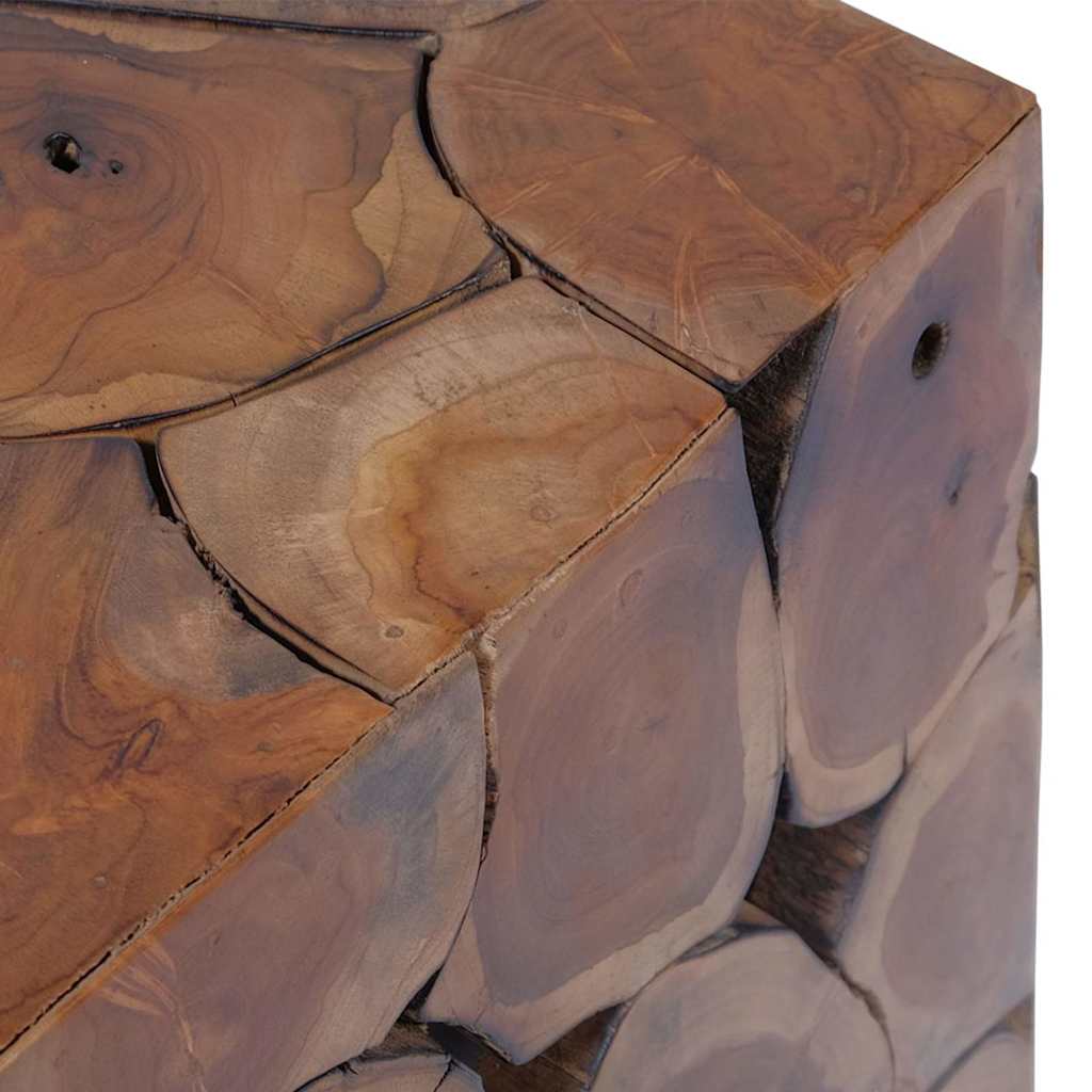 Stool Brown 40x40x45 cm Solid Teak Wood