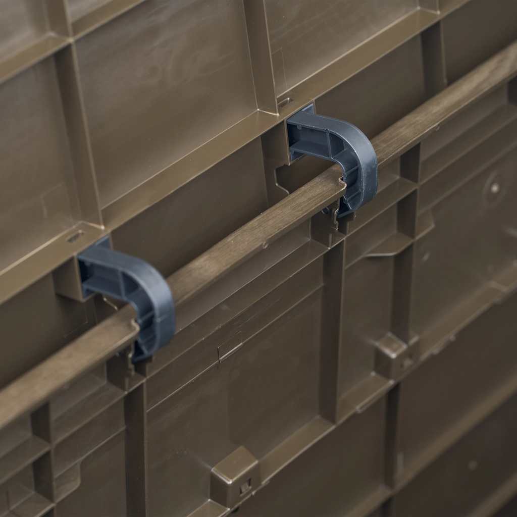 Garden Storage Box 280 L Brown