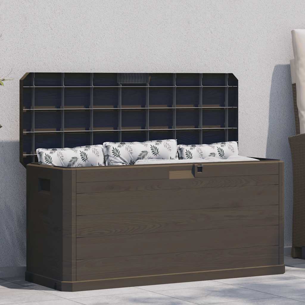 Garden Storage Box 280 L Brown