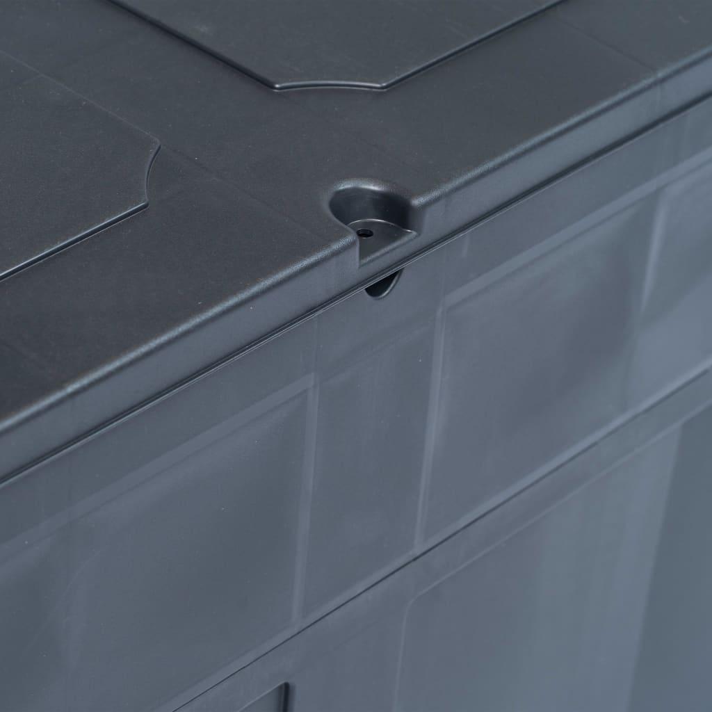 Garden Storage Box 320 L Black