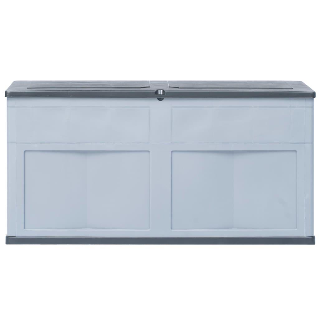 Garden Storage Box 320 L Grey Black