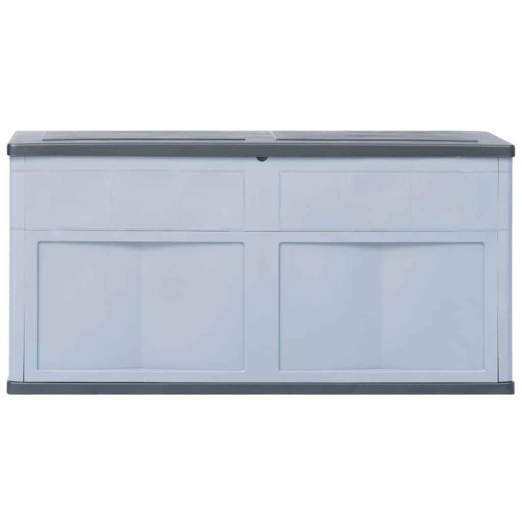 Garden Storage Box 320 L Grey Black