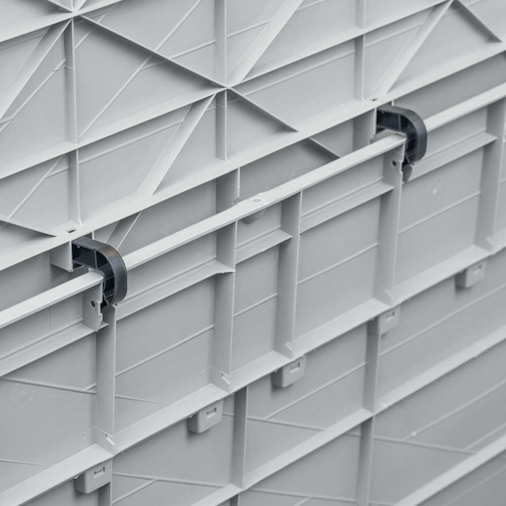 Garden Storage Box 420 L Light Grey