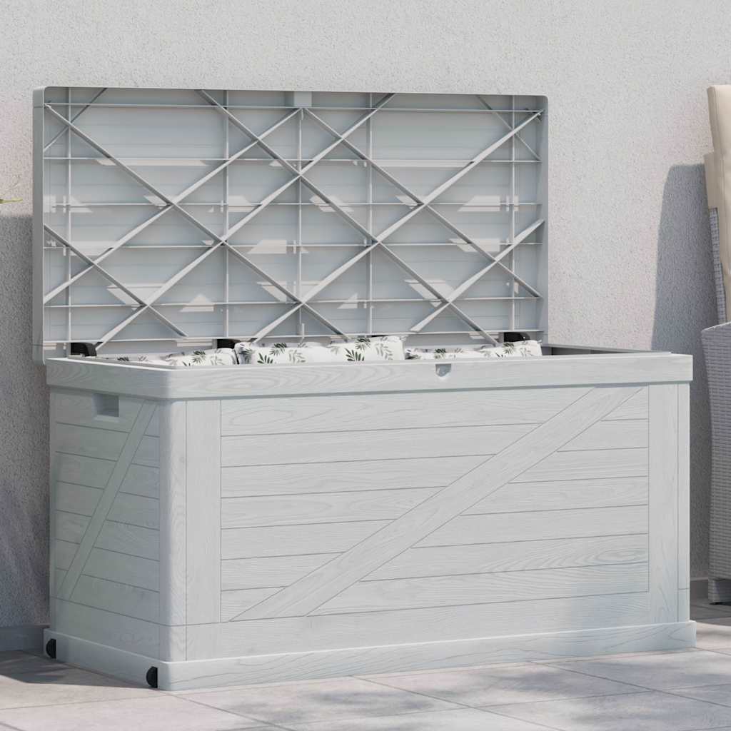 Garden Storage Box 420 L Light Grey