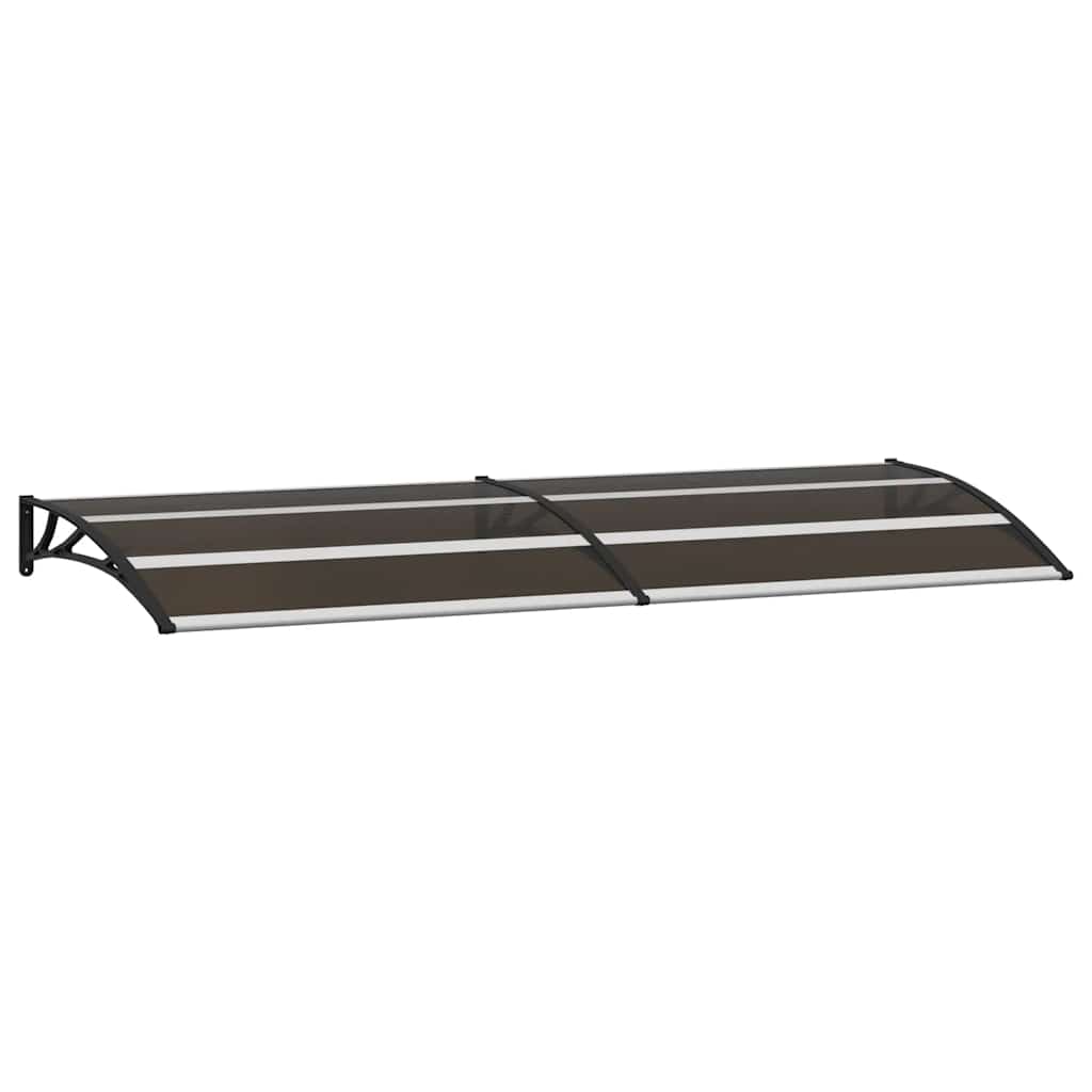 Door Canopy Black 240x75 cm PC