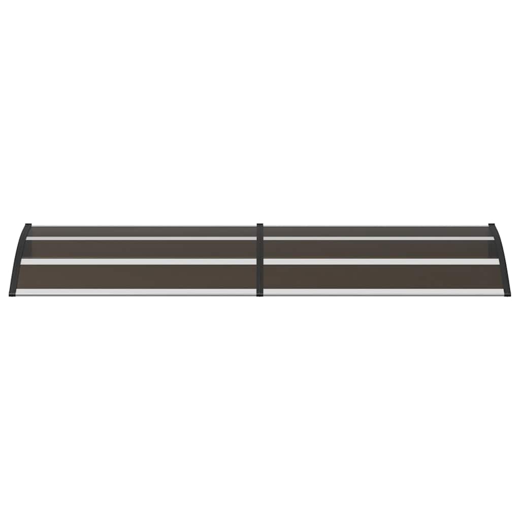 Door Canopy Black 240x75 cm PC