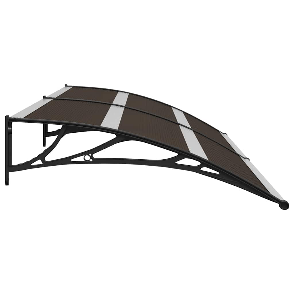 Door Canopy Black 240x75 cm PC