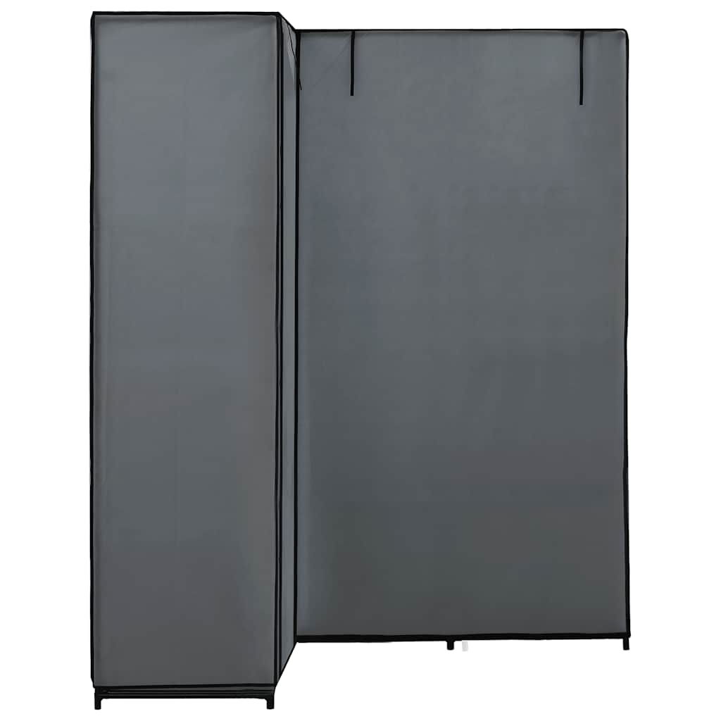 Corner Wardrobe Grey 130x87x169 cm