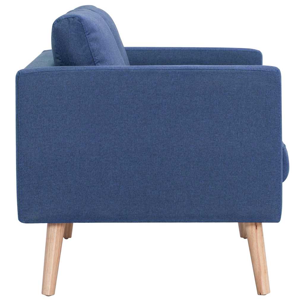 2-Seater Sofa Fabric Blue