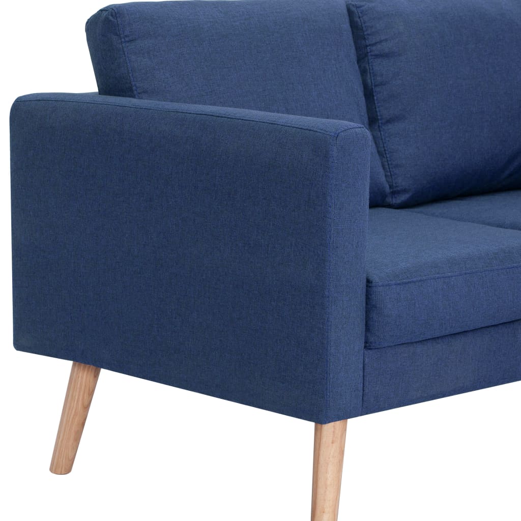 2-Seater Sofa Fabric Blue