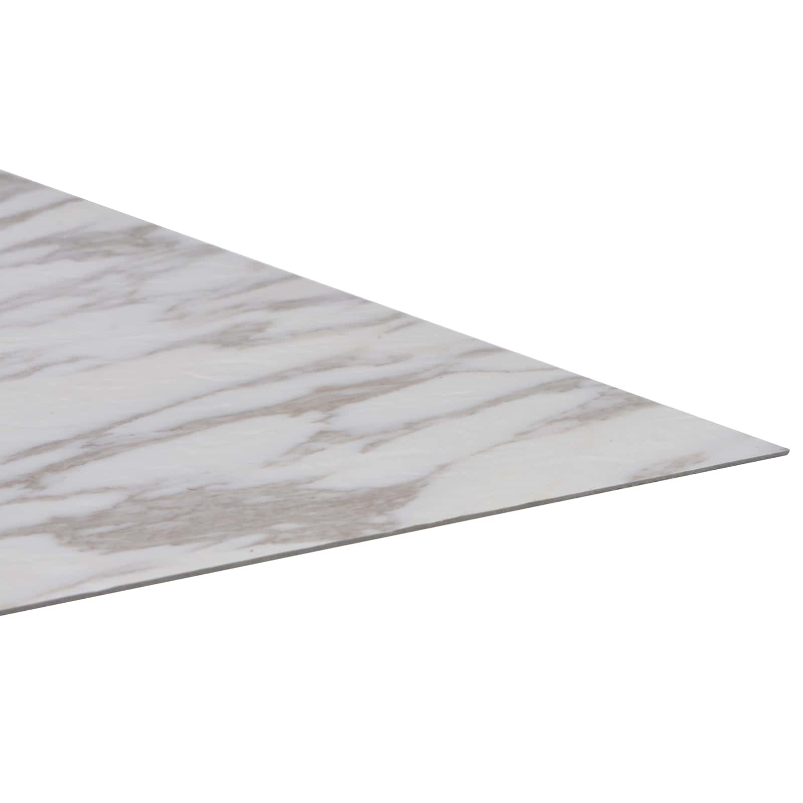 Flooring Planks 5.11 m² 55 pcs PVC White Marble