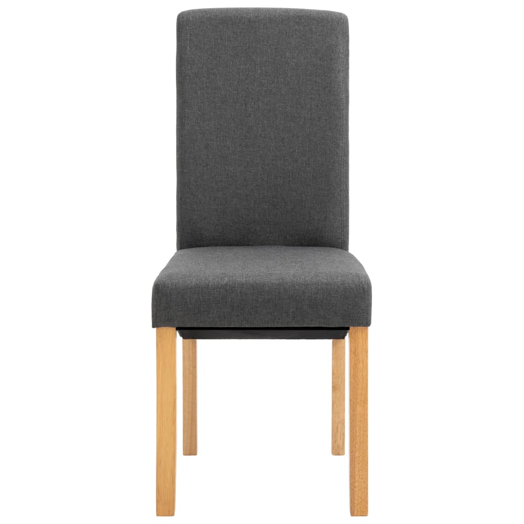 Dining Chairs 2 pcs Grey Fabric