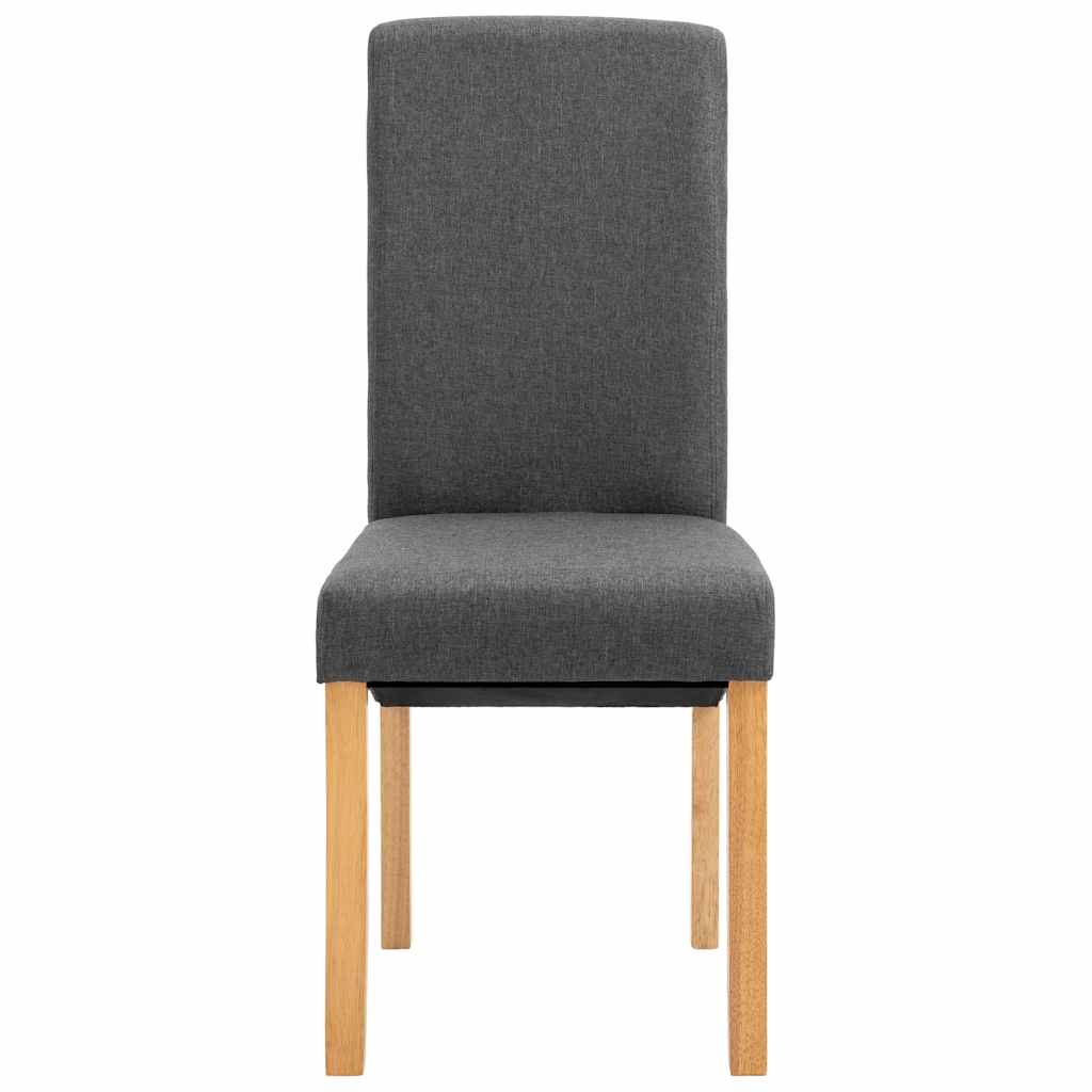 Dining Chairs 2 pcs Grey Fabric