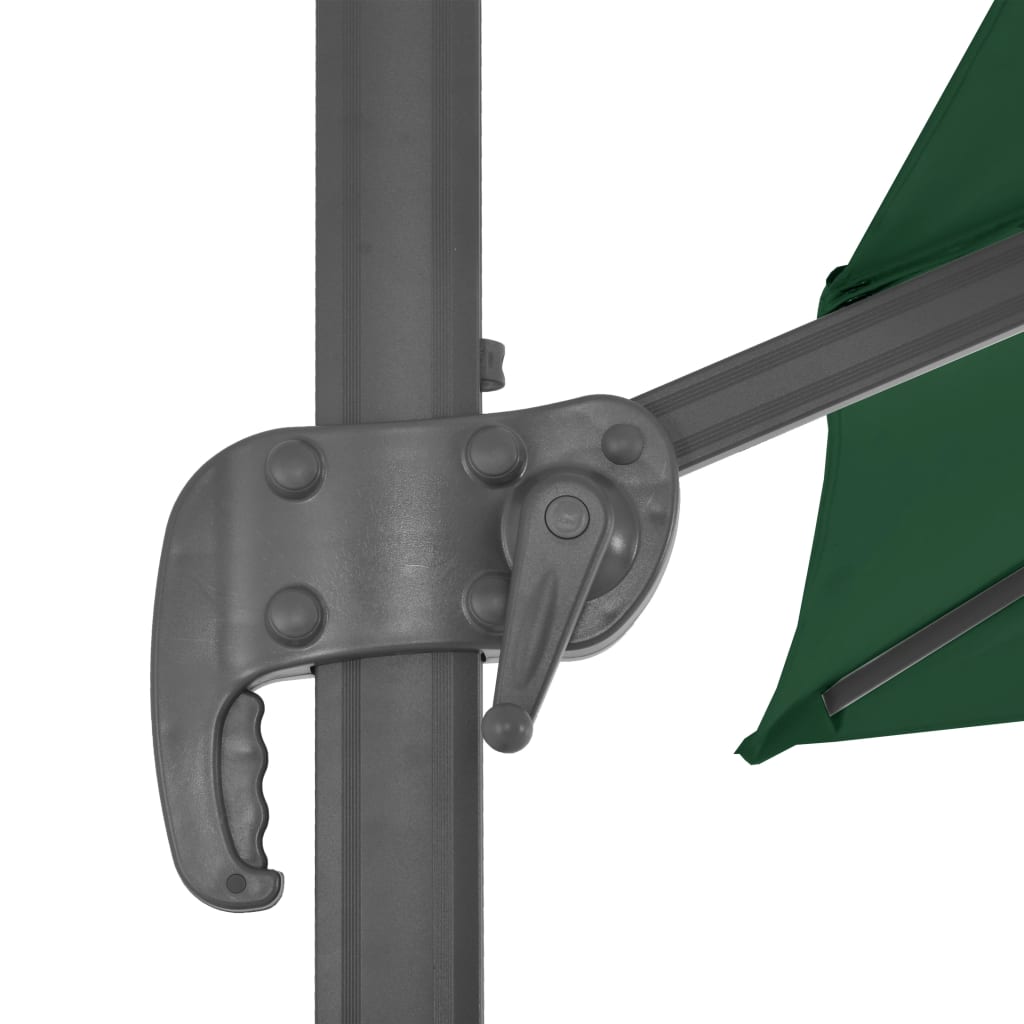 Garden Parasol with Portable Base Green
