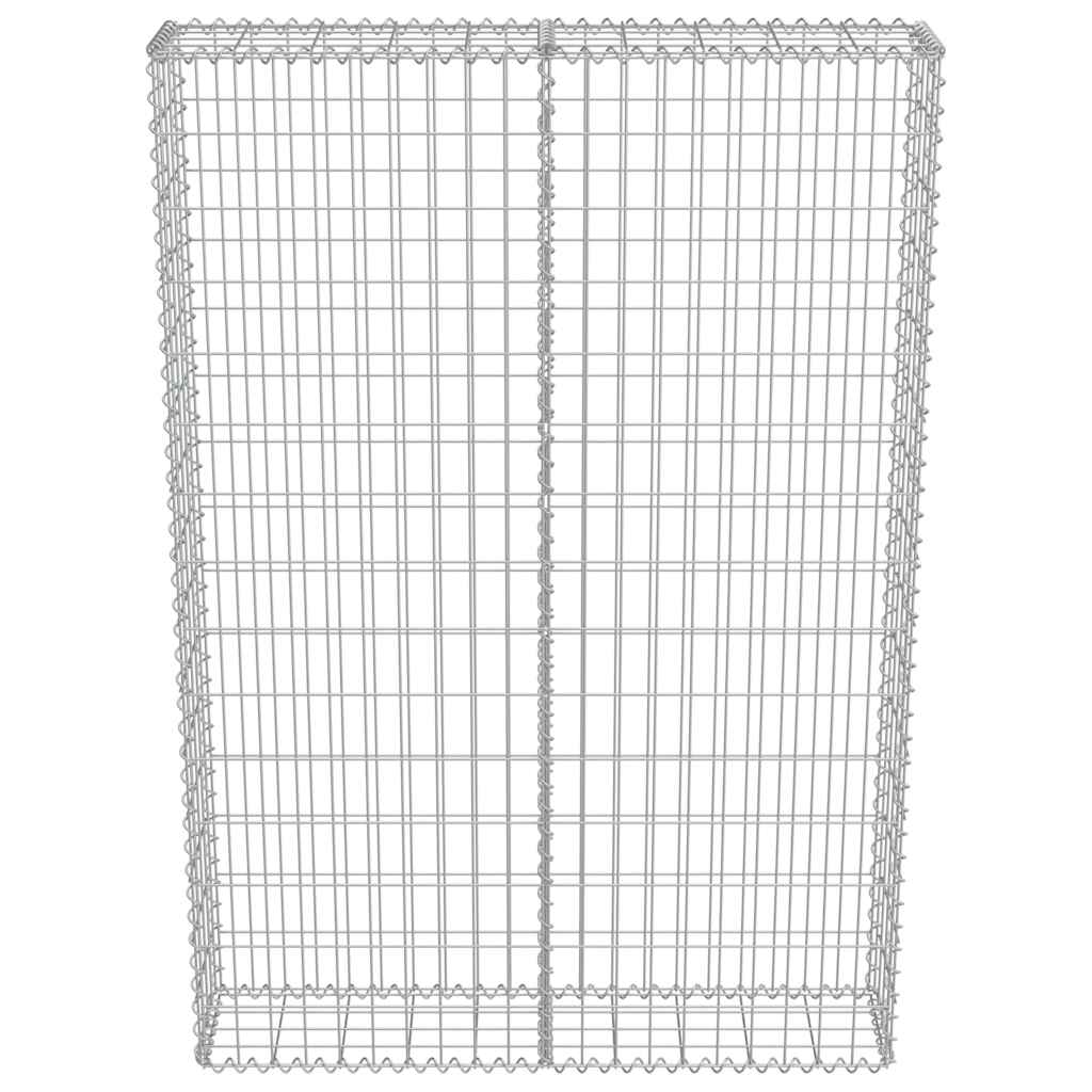 Gabion Wall with Covers Galvanised Steel 100x20x150 cm
