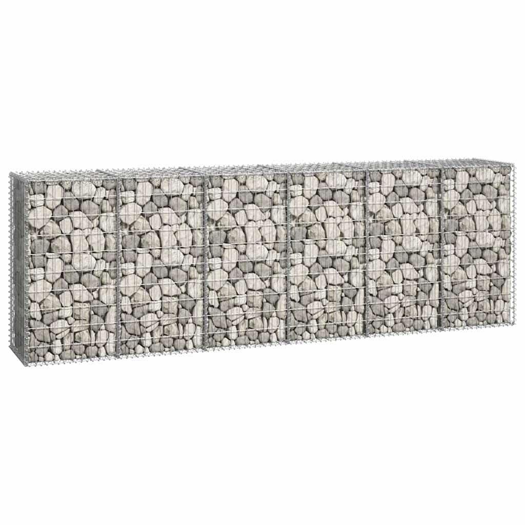 Gabion Wall with Covers Galvanised Steel 300x50x100 cm