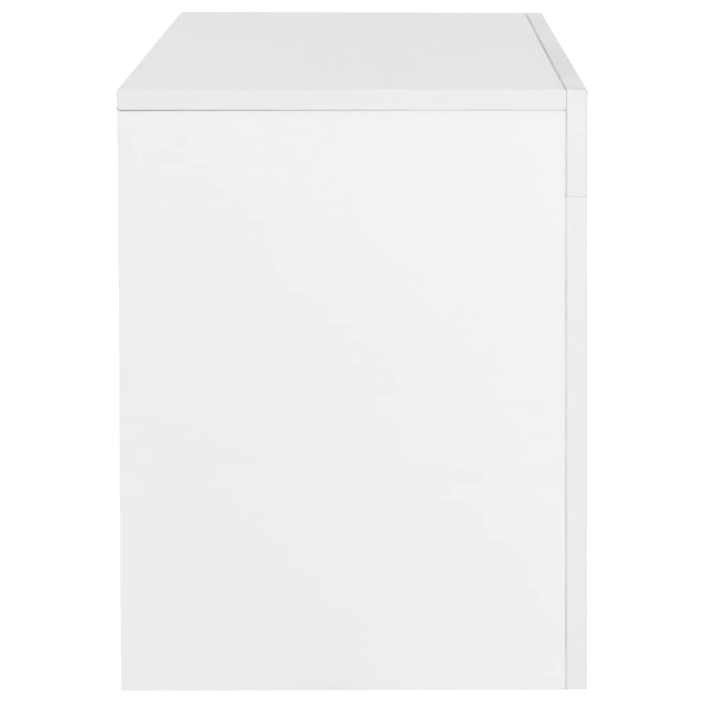 TV Cabinet with LED Lights High Gloss White 130x35x45 cm
