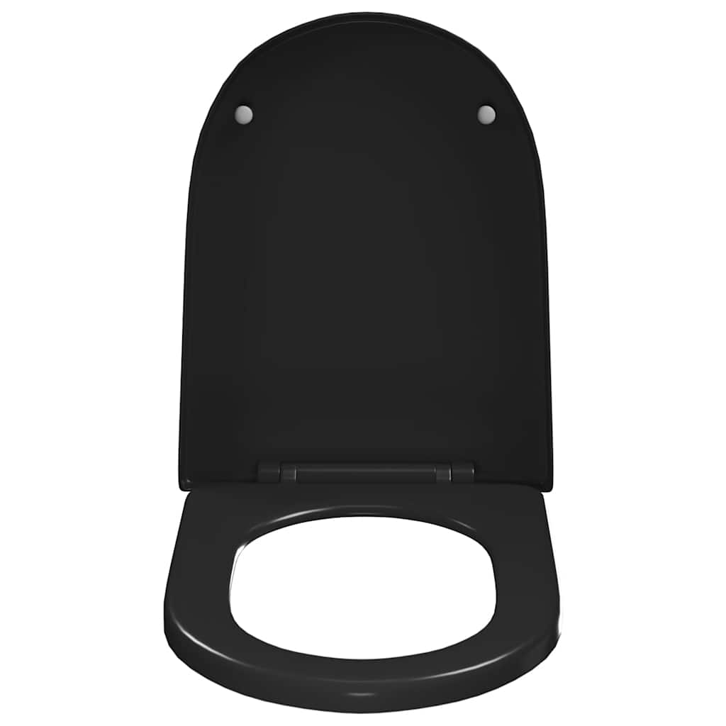 Soft-close Toilet Seat with Quick-release Design Black
