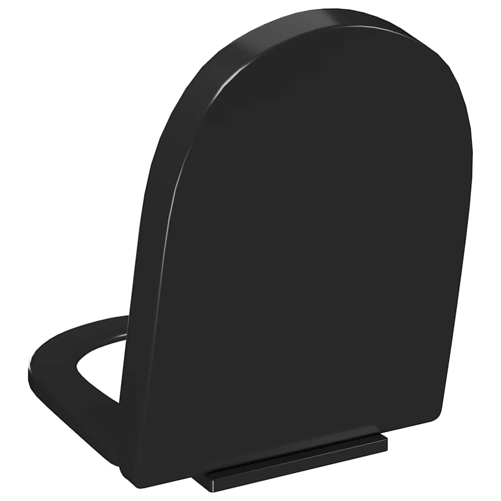 Soft-close Toilet Seat with Quick-release Design Black