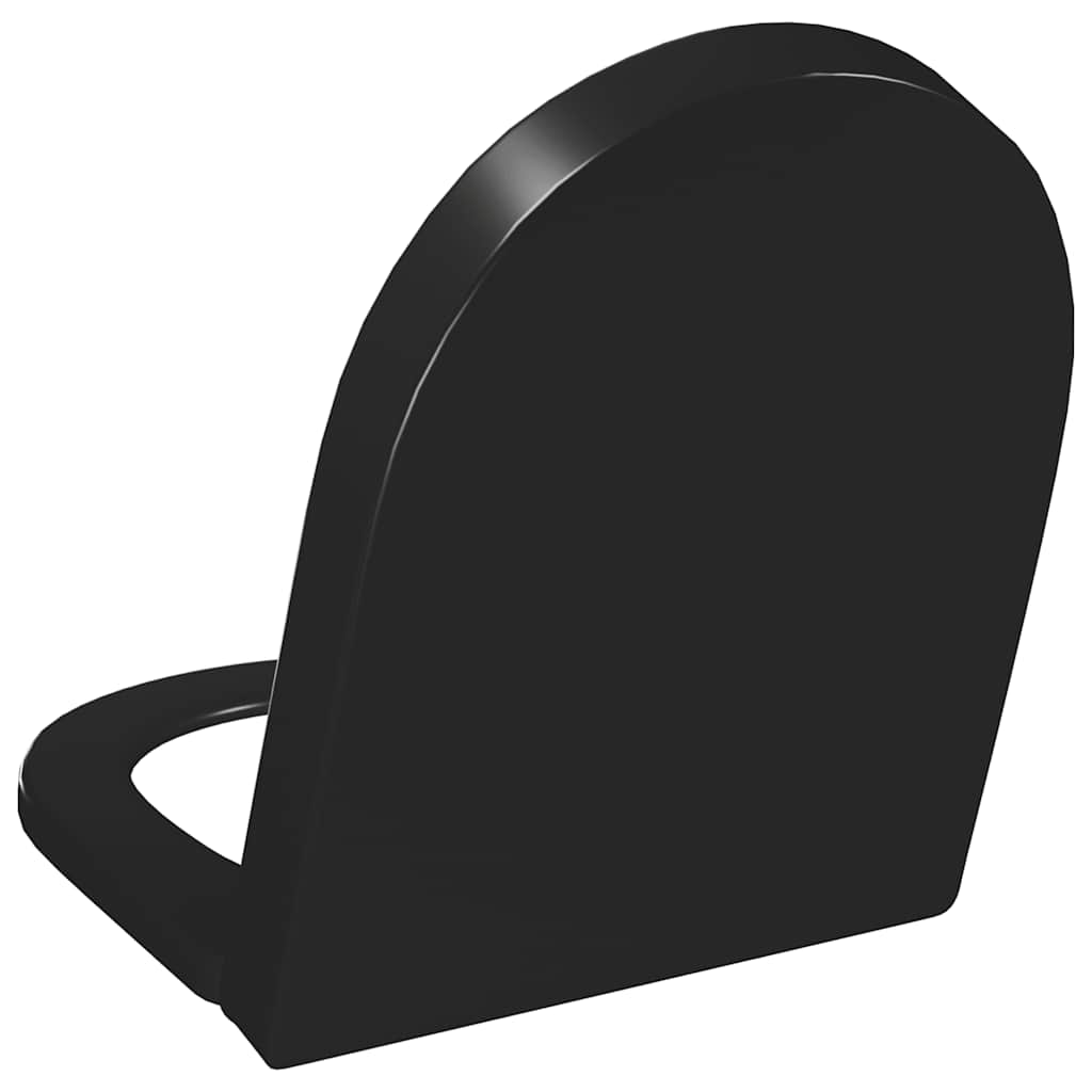 Soft-close Toilet Seat with Quick-release Design Black
