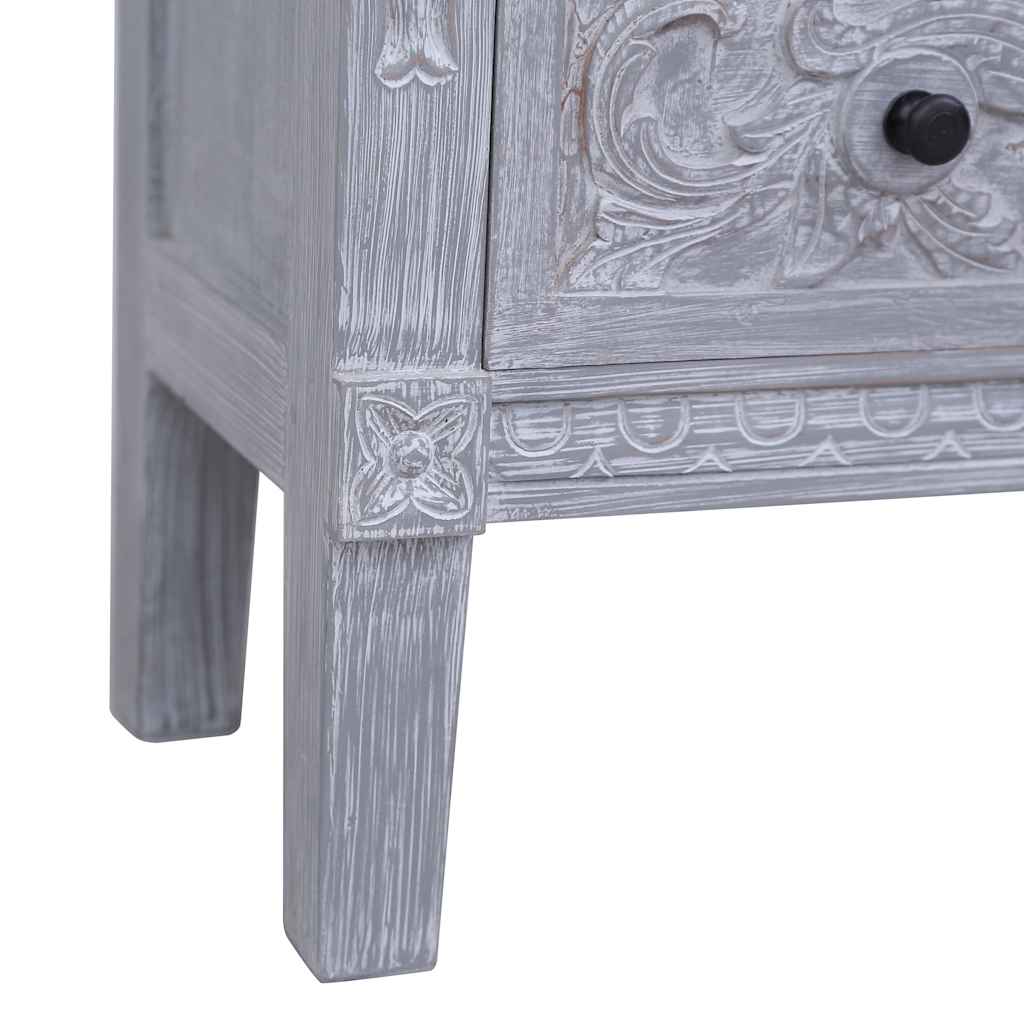 Sideboard with 2 Drawers 90x30x60 cm Solid Mahogany Wood
